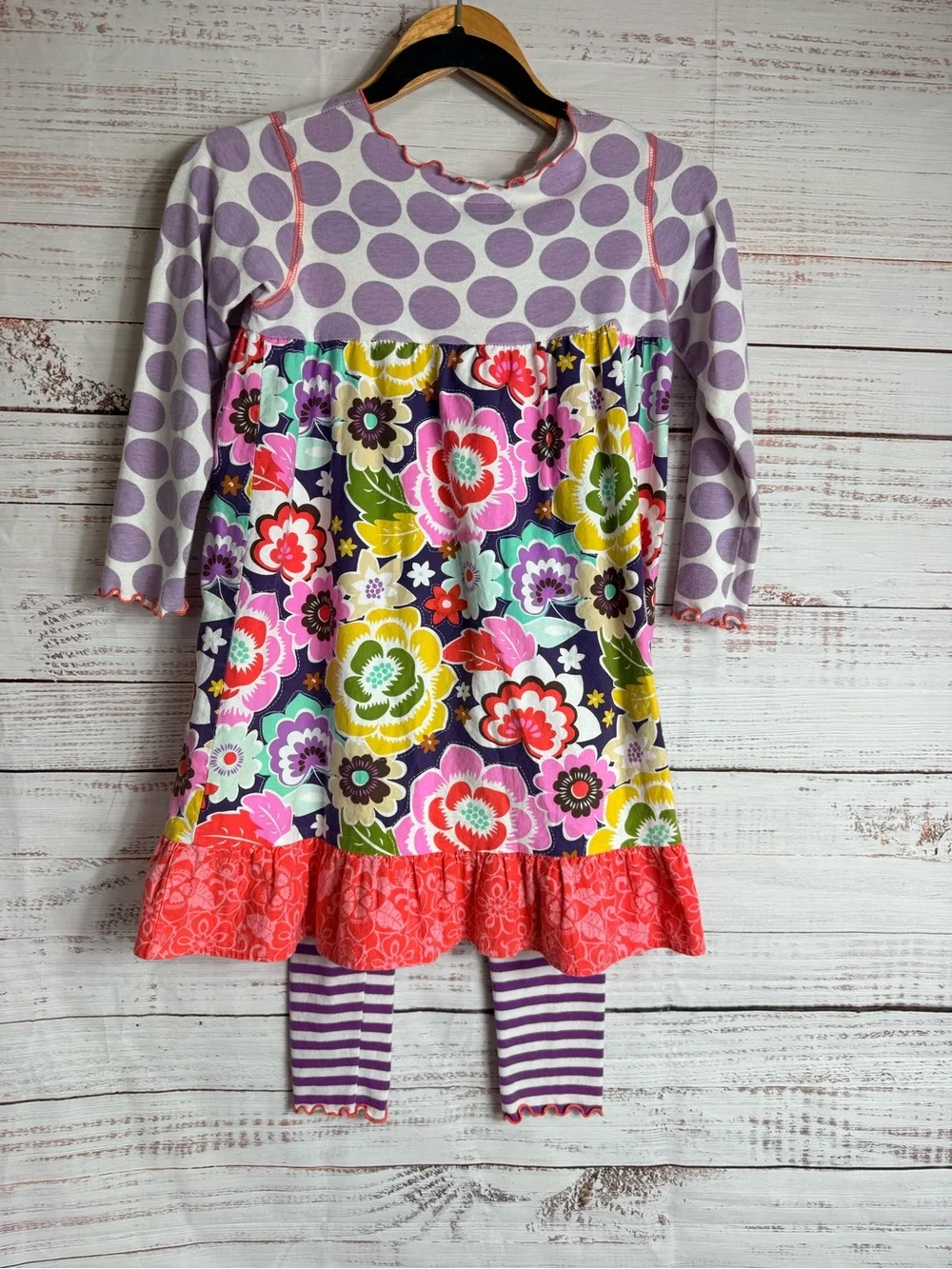 Baxter & Beatrice Girl’s Matching Set Purple Floral